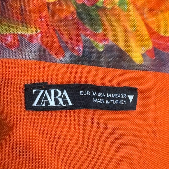 Zara Picante Bodycone Mesh Off-Shoulder Dress M - Picture 4 of 5